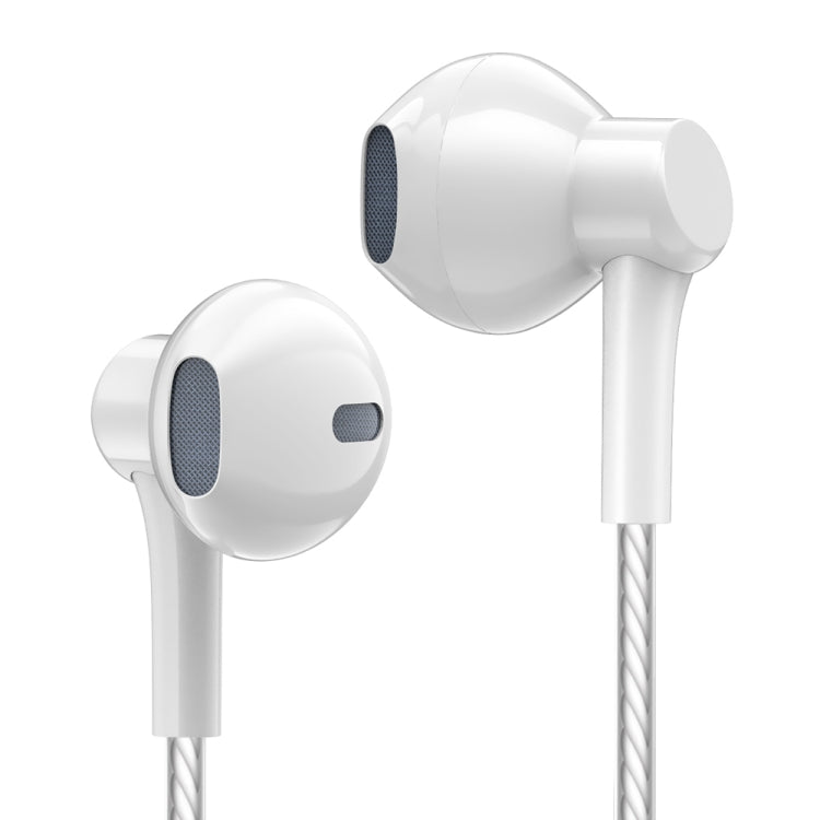 PTM P7 Stereo Wire-controlled Earphone with Microphone, Cable Length: 1.2m(White) - In Ear Wired Earphone by buy2fix | Online Shopping UK | buy2fix