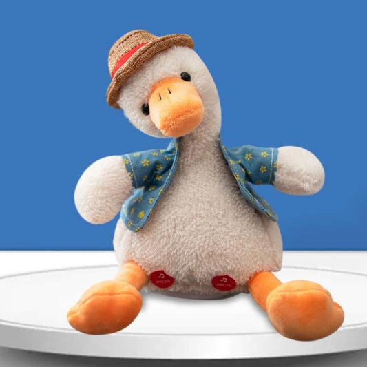 Repeat Duck Tricky Duck Learn Talking Singing Plush Duck Toy, Style:Remote Control+Recording - Electronic Pets by buy2fix | Online Shopping UK | buy2fix