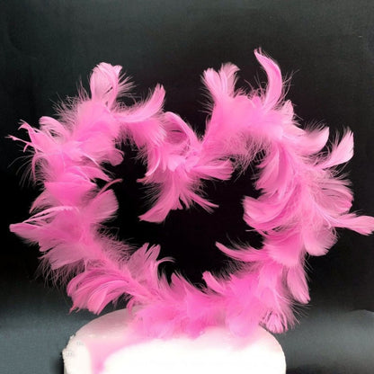 Variety Of Feather Cake Dessert Decoration Pink - Holiday Decorations by buy2fix | Online Shopping UK | buy2fix