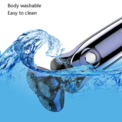 Sportsman SM-530 Electric Men Shaving Knife Multi-Function Base Charging Digital Water Washing Razor, Specification: US Plug(Purple) - Electric Shavers by SPORTSMAN | Online Shopping UK | buy2fix
