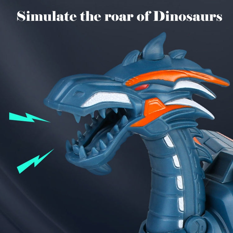 Electric Mechanical Dinosaur Toy Simulation Animal Toy Multifunctional Sound And Light Toy, Style: Spray-Blue - Music Toys by buy2fix | Online Shopping UK | buy2fix