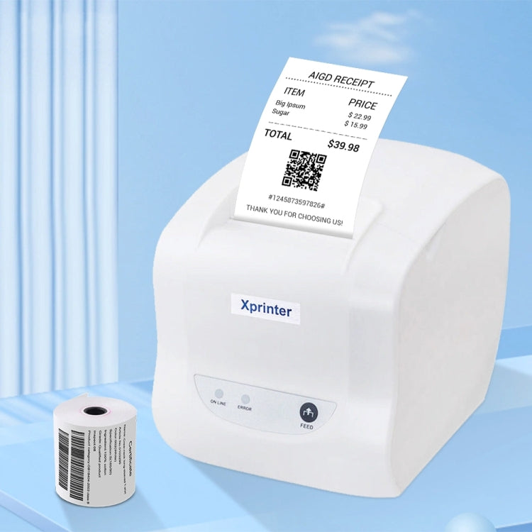 Xprinter XP-D58IIIL 57mm Thermal Label Printer Bill Cashing Printer, Spec: USB(US Plug) - Printer by Xprinter | Online Shopping UK | buy2fix