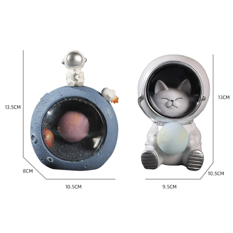 W1153 Resin Planet Night Light Home Decorations, Style: Kitten Astronaut - Night Lights by buy2fix | Online Shopping UK | buy2fix