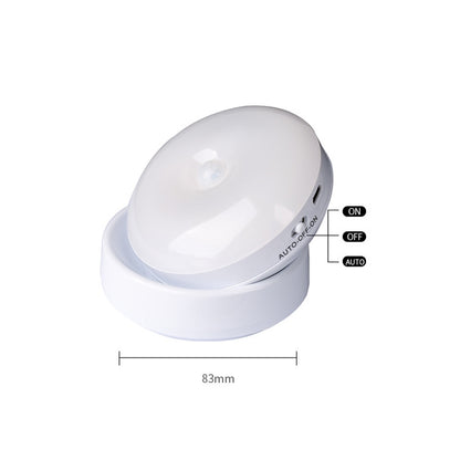 DMK-6PL Kitchen Cabinet Body Infrared Sensing Lamp, Style: Rotate Charging(White Light) - Sensor LED Lights by buy2fix | Online Shopping UK | buy2fix