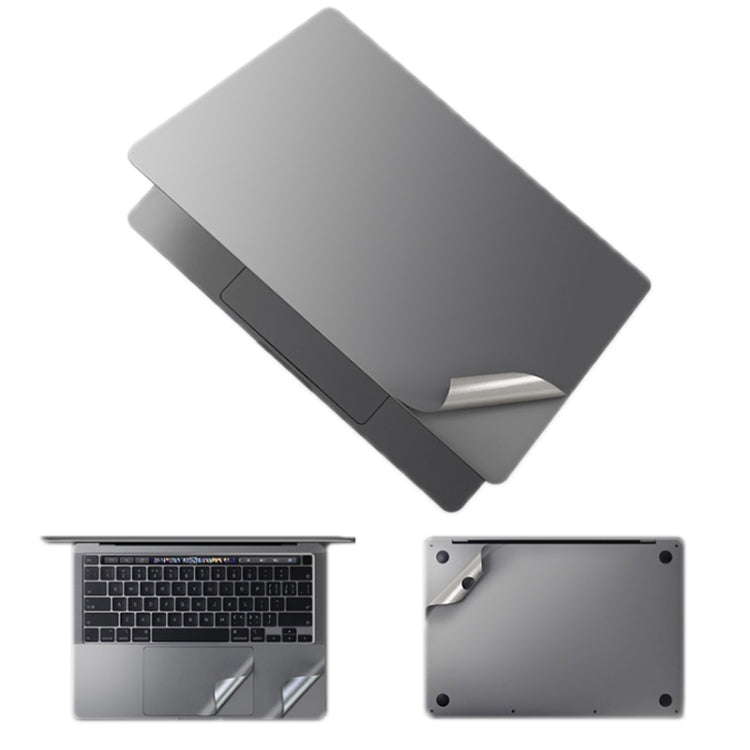 JRC Upper Cover Film + Bottom Cover Film + Full-Support Film + Touchpad Film Laptop Protective Sticker For Macbook 14Pro 2021 A2442(Dark Gray) - Protector Sticker by JRC | Online Shopping UK | buy2fix