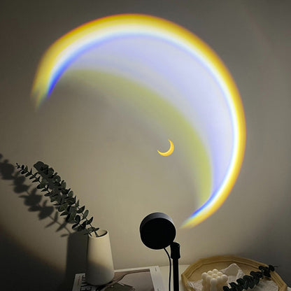 Sunset Moon Atmosphere Lamp Bedside Projection Night Lamp(Moonlight) - Novelty Lighting by buy2fix | Online Shopping UK | buy2fix