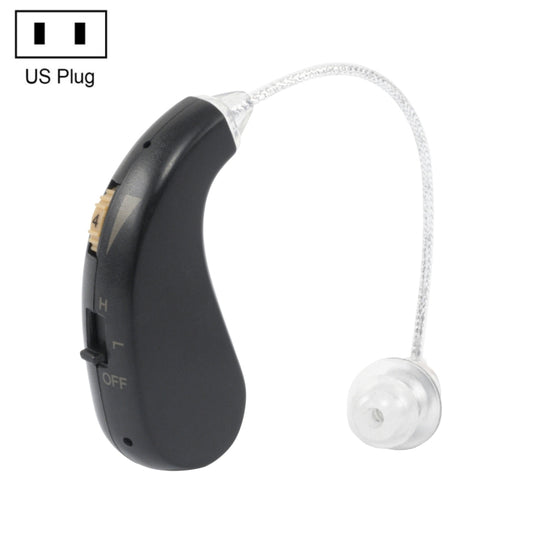 Portable Rechargeable Invisible Hearing Aid US Plug(Black) - Hearing Aids by buy2fix | Online Shopping UK | buy2fix