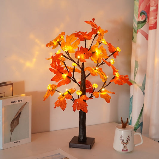 SJ-SD007 Christmas Halloween LED Maple Pumpkin Decoration Light, Style: Detachable Base - Christmas Decoration Lamps by buy2fix | Online Shopping UK | buy2fix