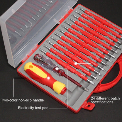 26 In 1 VDE Insulated Handle Electrician Screwdriver Set Home Maintenance Tools - Screwdriver Tools by buy2fix | Online Shopping UK | buy2fix