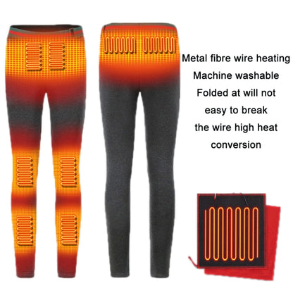 USB Rechargeable Smart Heating Outdoor Thickened Casual Trousers, Size: S(Black) - Casual Pants by buy2fix | Online Shopping UK | buy2fix