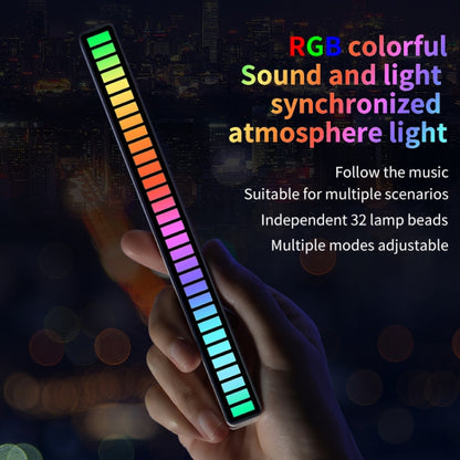 RGB Sound-controlled Rhythmic Response Lights Music Ambient LED Pick-up Lights Plug-in(16 Light+APP White) - Novelty Lighting by buy2fix | Online Shopping UK | buy2fix