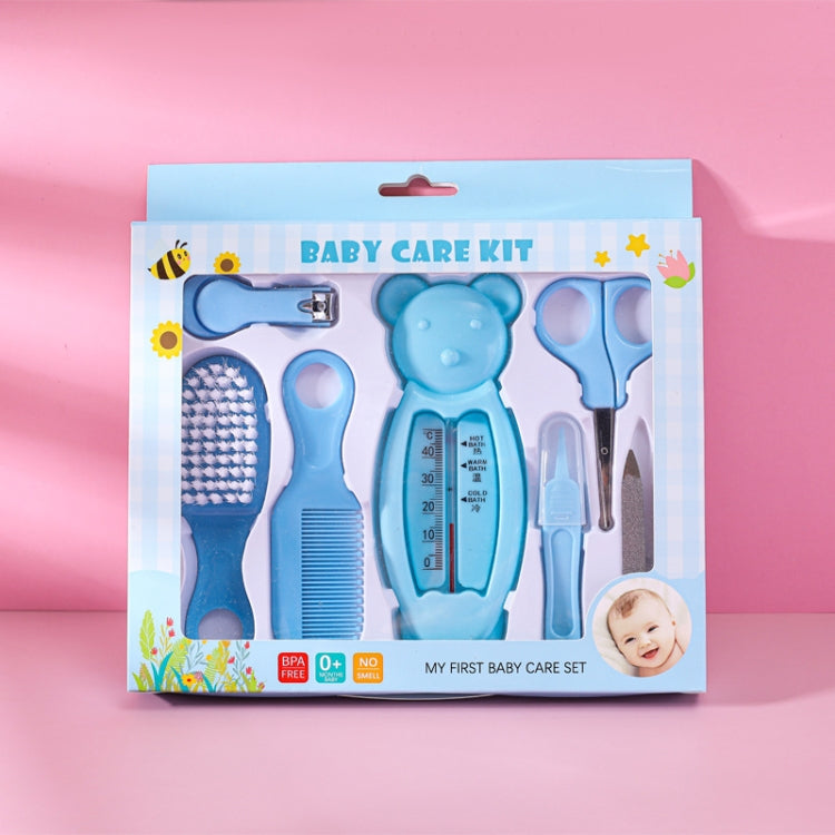 7 in 1 Baby Care Set Baby Daily Cleaning Tools Kit(Blue) - Baby Care by buy2fix | Online Shopping UK | buy2fix