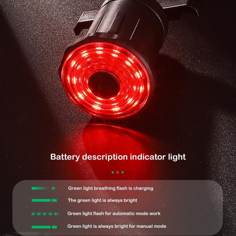 WEST BIKING Bicycle USB Charging Smart Brake Sensor Warning Tail Light(Cushion) - Taillights by WEST BIKING | Online Shopping UK | buy2fix