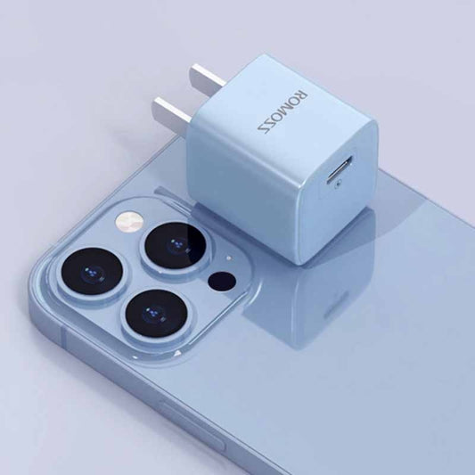 ROMOSS AC20Cmini  PD 20W Power Adapter Travel Charger For IPhone IPad Only Plug Blue - USB Charger by ROMOSS | Online Shopping UK | buy2fix