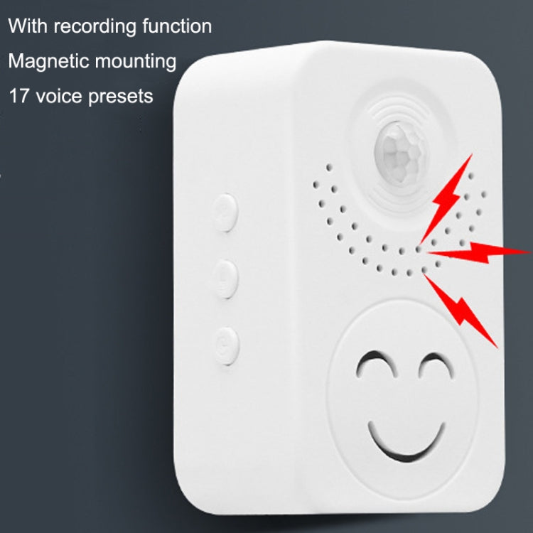 Small Horn Voice Announcement Sensor Entrance Voice Broadcaster Can Used As Doorbell, Specification: Rechargeable Square - Sensor Doorbell by buy2fix | Online Shopping UK | buy2fix