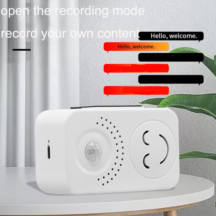 Small Horn Voice Announcement Sensor Entrance Voice Broadcaster Can Used As Doorbell, Specification: Rechargeable Square - Sensor Doorbell by buy2fix | Online Shopping UK | buy2fix