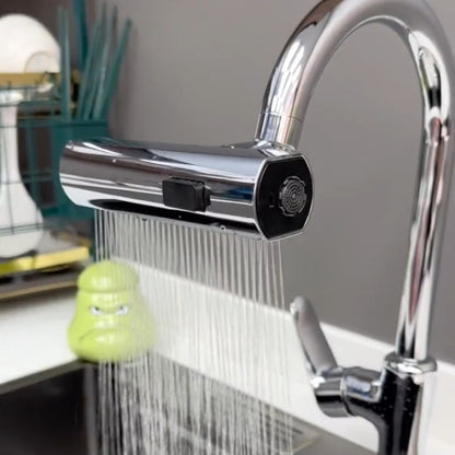 Multi-functional Flying Rain Waterfall Spout Connector Kitchen Faucet Splash Universal Swivel Bubbler, Color: Gray - Faucets & Accessories by buy2fix | Online Shopping UK | buy2fix