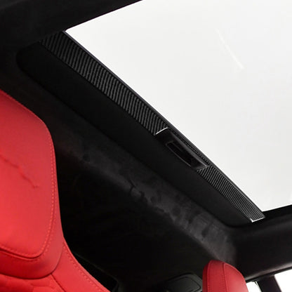 For Jaguar F-TYPE 2013+ Universal Sunroof Handle Sticker For Left And Right Drive(Red) - Car Interior Mouldings by buy2fix | Online Shopping UK | buy2fix