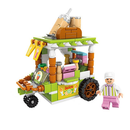 LELE BROTHER Children Assembling Mini City Street Scene Building Blocks, Style: 8613-4 Juice Car - Building Blocks by LELE BROTHER | Online Shopping UK | buy2fix