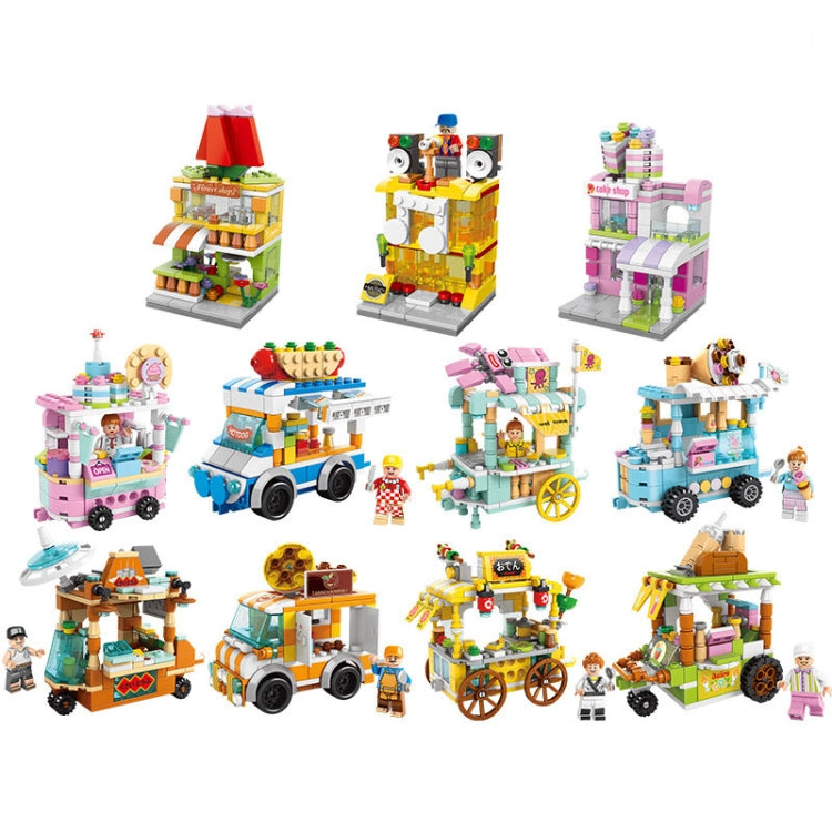 LELE BROTHER Children Assembling Mini City Street Scene Building Blocks, Style: 8537-8 Cake Shop - Building Blocks by LELE BROTHER | Online Shopping UK | buy2fix