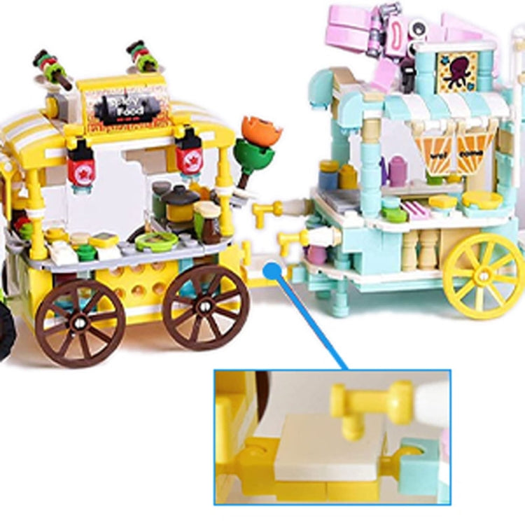 LELE BROTHER Children Assembling Mini City Street Scene Building Blocks, Style: 8613-7 Kebab Car - Building Blocks by LELE BROTHER | Online Shopping UK | buy2fix