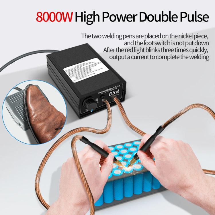 8000W High Power 18650 Battery Handheld Spot Welding Machine, Style: Automatic Version US Plug - Others by buy2fix | Online Shopping UK | buy2fix