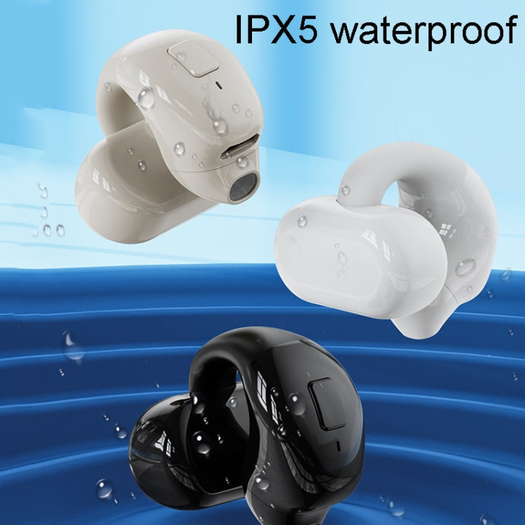 Clip-On Single Ear Bluetooth Earphone Wireless Earphone For Sports And Gaming, Packing: Box(White) - Bluetooth Earphone by buy2fix | Online Shopping UK | buy2fix