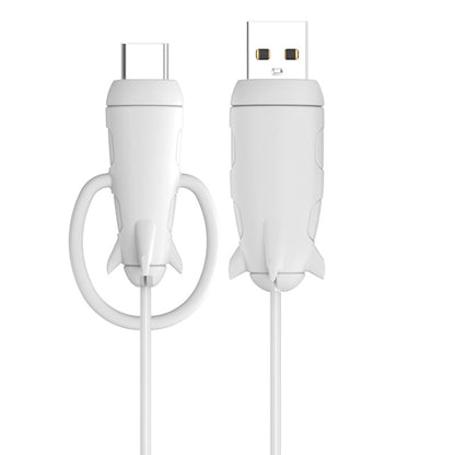 Data Line Protector For IPhone USB Type-C Charger Wire Winder Protection, Spec: Small Head Band +USB Head White - Cable Organizer by buy2fix | Online Shopping UK | buy2fix