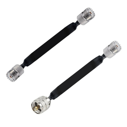 Window/Door Pass Through Flat RF Coaxial Cable UHF 50 Ohm RF Coax Pigtail Extension Cord, Length: 30cm(Male To Female) - Connectors by buy2fix | Online Shopping UK | buy2fix