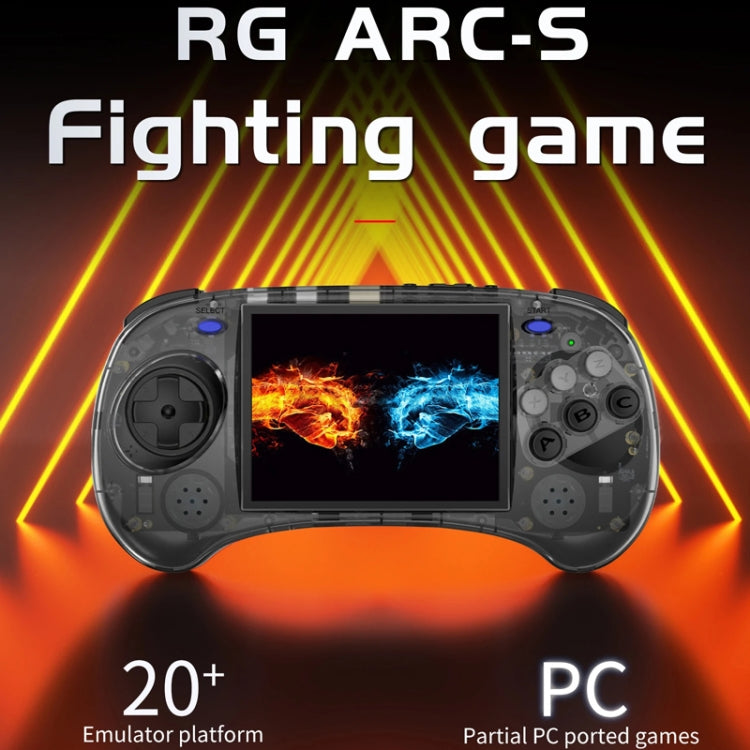 ANBERNIC RG ARC-S Handheld Game Console 4-Inch IPS Screen Linux System Portable Video Arcade 256G(Transparent Blue) - Pocket Console by ANBERNIC | Online Shopping UK | buy2fix