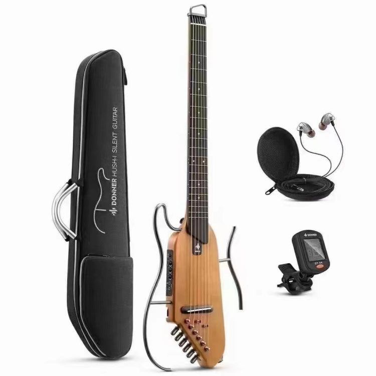 DONNER Smart Headless Silent Guitar Travel Portable Detachable Acoustic Guitar, Style: Mahogany Sunrise Color - Stringed Instruments by DONNER | Online Shopping UK | buy2fix