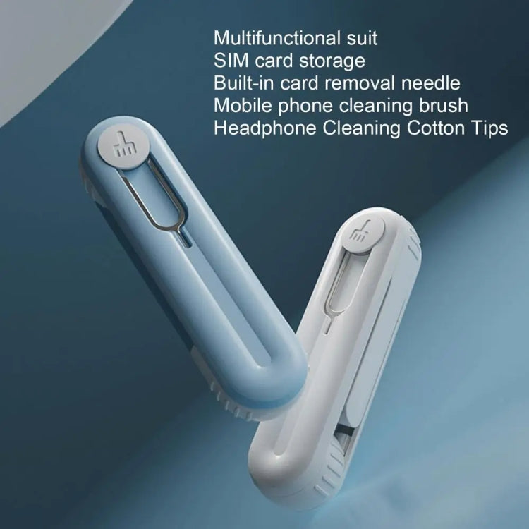 Bluetooth Earphone Cleaning Artifact Phone Dust Removal Tool Multi-Function Cleaning Brush(Sky Blue) - Other Accessories by buy2fix | Online Shopping UK | buy2fix