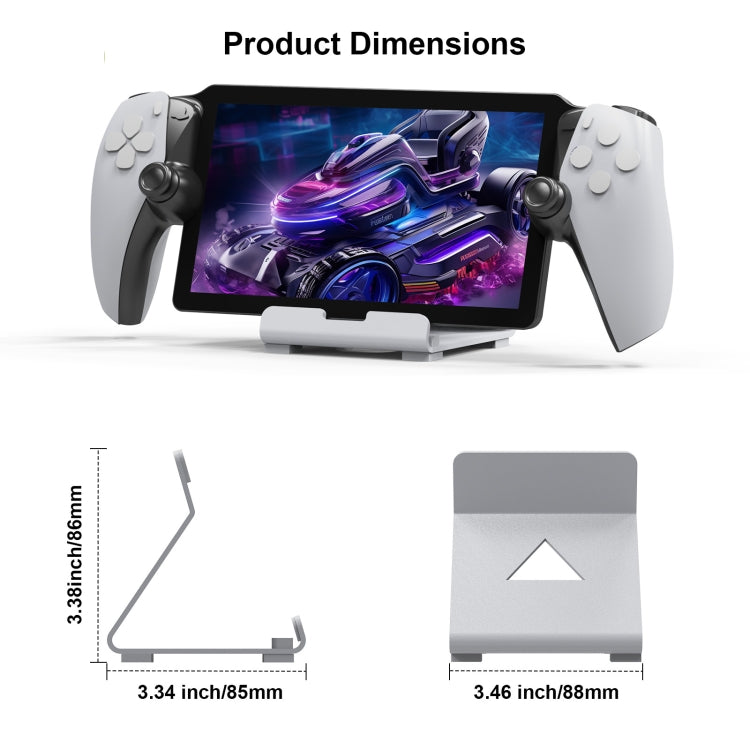 JYS Game Console Desktop Stand For PS Portal / Steam Deck / ROG Ally / Switch / Mobile Phones(Black) - Holder by JYS | Online Shopping UK | buy2fix