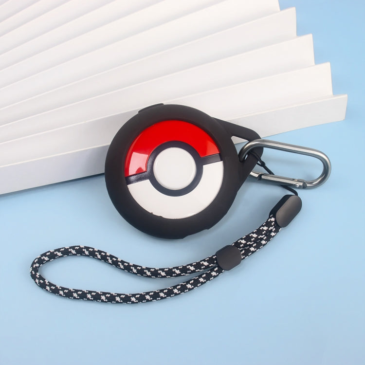 For Pokemon Go Plus+ Sleep Monitor Poke Ball Anti-fall Silicone Protective Case(Black) - Cases by buy2fix | Online Shopping UK | buy2fix