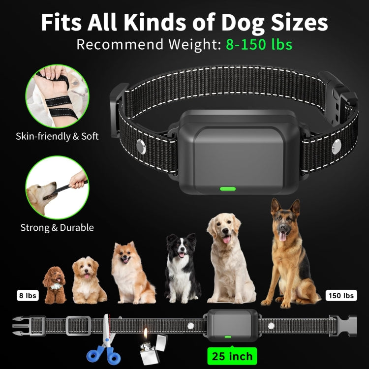 Color Screen Dragon Two Remote Control Pet Electric Shock Circular Dog Trainer(Black) - Training Aids by buy2fix | Online Shopping UK | buy2fix