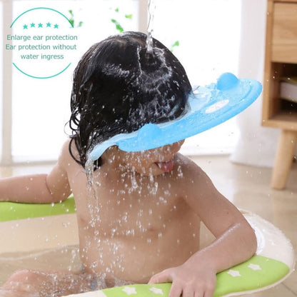 Baby Shampoo Waterproof Ear Protection Adjustable Shower Cap(Blue) - Baby Care by buy2fix | Online Shopping UK | buy2fix