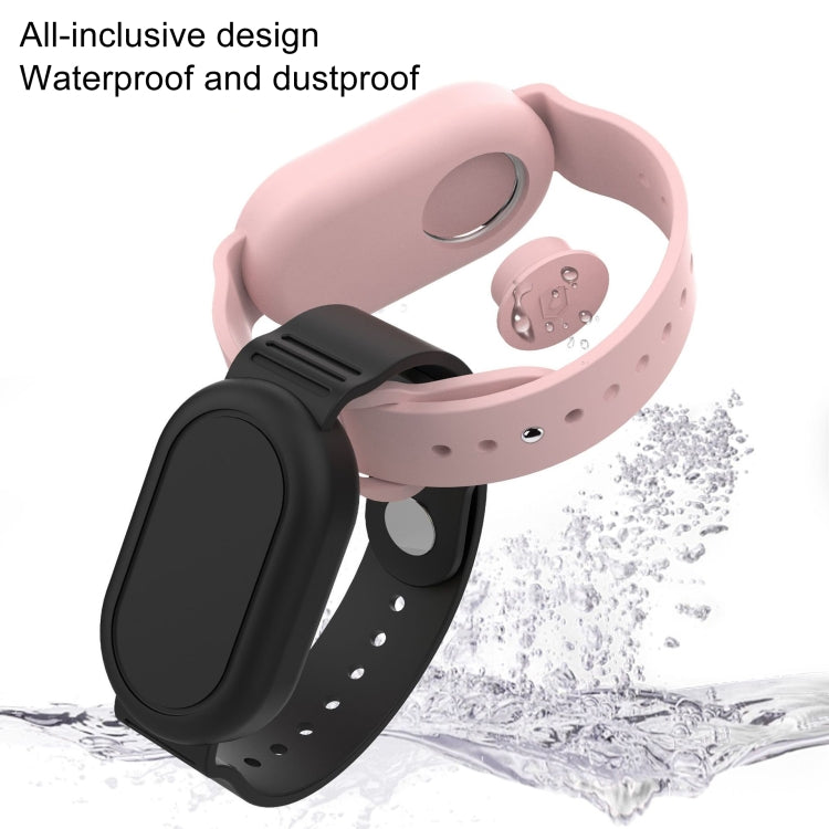 For Samsung Galaxy SmartTag 2 Bracelet Silicone Protective Case Positioning Anti Loss Tracker Life Waterproof Wristband(Pink) - SmartTag Accessories by buy2fix | Online Shopping UK | buy2fix