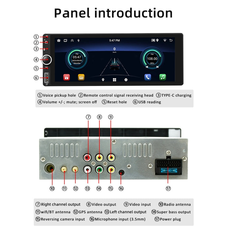 Car Universal Radio Wireless Bluetooth Hands-Free Android Navigation, Memory: 1+32G - Car MP3 & MP4 & MP5 by buy2fix | Online Shopping UK | buy2fix