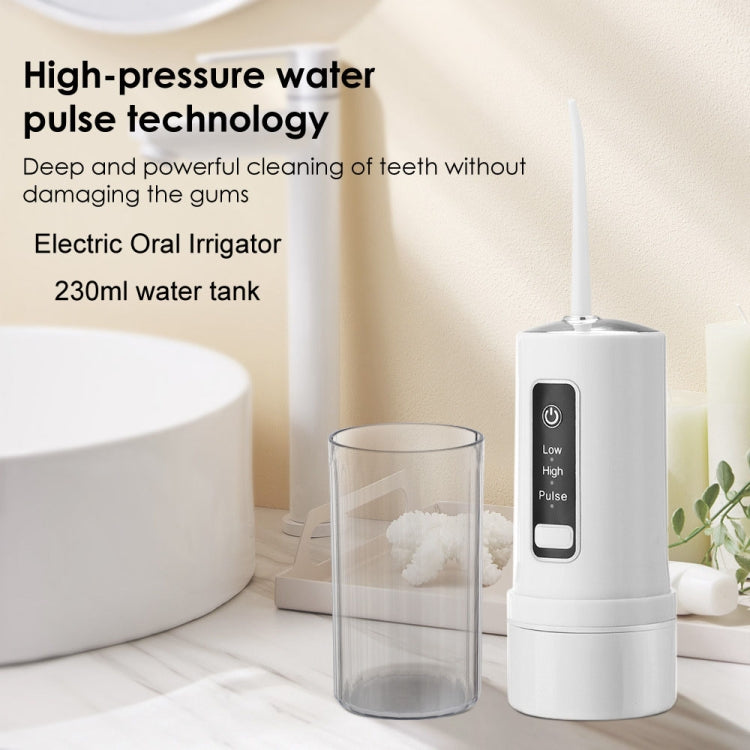 Portable Storable Tooth Flosser Smart Teeth Cleaning Instrument Household Teeth Cleaner With 4pcs Nozzles - Oral Irrigators by buy2fix | Online Shopping UK | buy2fix