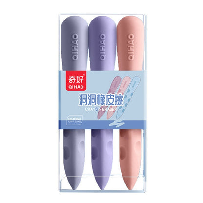 3pcs /Box QIHAO 8870 Cave Eraser For Elementary School Students No Trace No Chip Eraser, Style: Large For Girls - Eraser & Correction Tape by QIHAO | Online Shopping UK | buy2fix