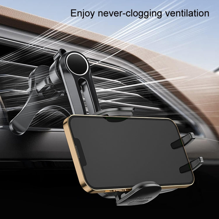 Car Air-conditioning Vent Y-shaped Base Mobile Phone Holder, Color: Tenth Generation Balck - Car Holders by buy2fix | Online Shopping UK | buy2fix