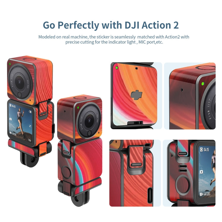 For DJI Action 2 aMagisn Body Protection Paper Scratch-Resistant Film Accessories, Style: Power Carbon Fiber - Protective Film & Stickers by aMagisn | Online Shopping UK | buy2fix