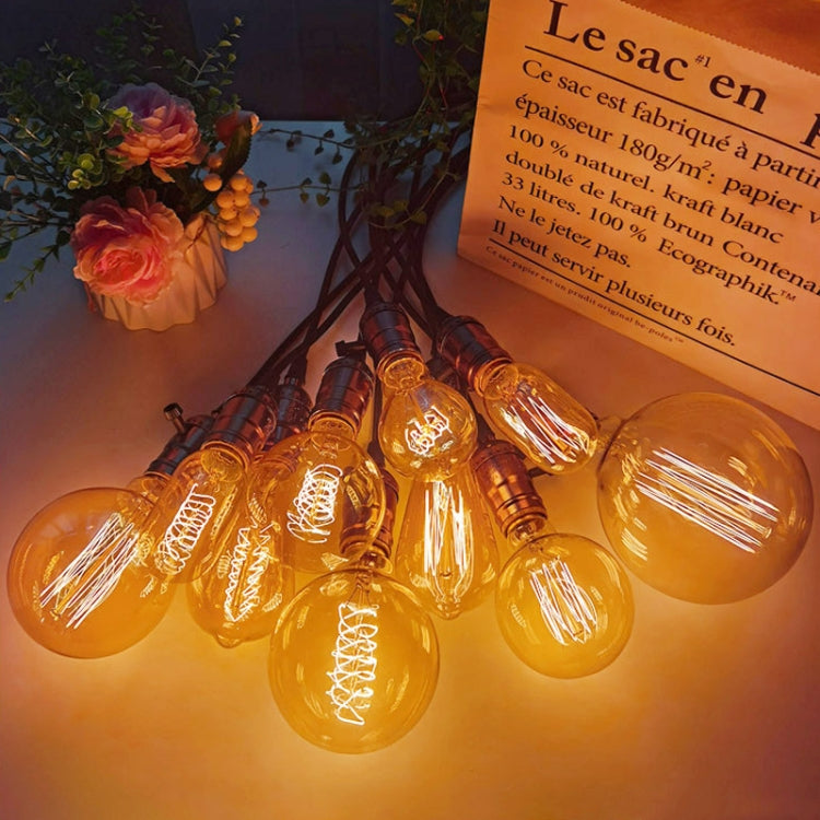 4pcs /Box T45 LED Lamp Fixture Illuminator Vintage Lights, Power: 220V 40W(Spiral Gold) - LED Blubs & Tubes by buy2fix | Online Shopping UK | buy2fix