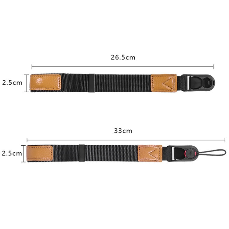 Camera Magnetic Wrist Strap SLR Accessories Hand Strap(Black+Brown) - Camera Strap by buy2fix | Online Shopping UK | buy2fix