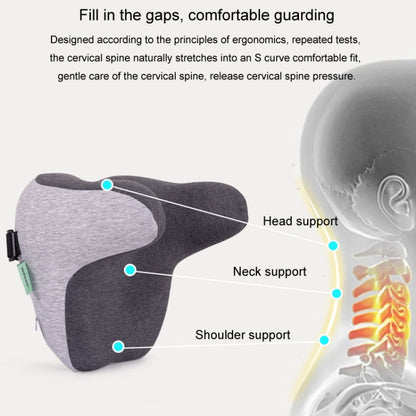 Car Headrest Memory Foam Neck Support Pillow Car Seat Cervical Cushion(Grey) - Seat Accessories by buy2fix | Online Shopping UK | buy2fix