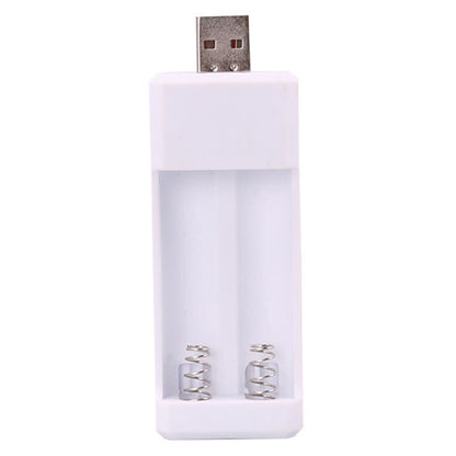 Directly Inserted 2 Slots USB AA / AAA Rechargeable Battery Charger - Charger & Converter by buy2fix | Online Shopping UK | buy2fix