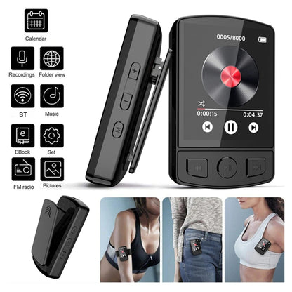 32GB 1.8-Inch Color Screen Recording MP3/MP4 Sports Bluetooth Walkman With Back Clip - MP3 Player by buy2fix | Online Shopping UK | buy2fix