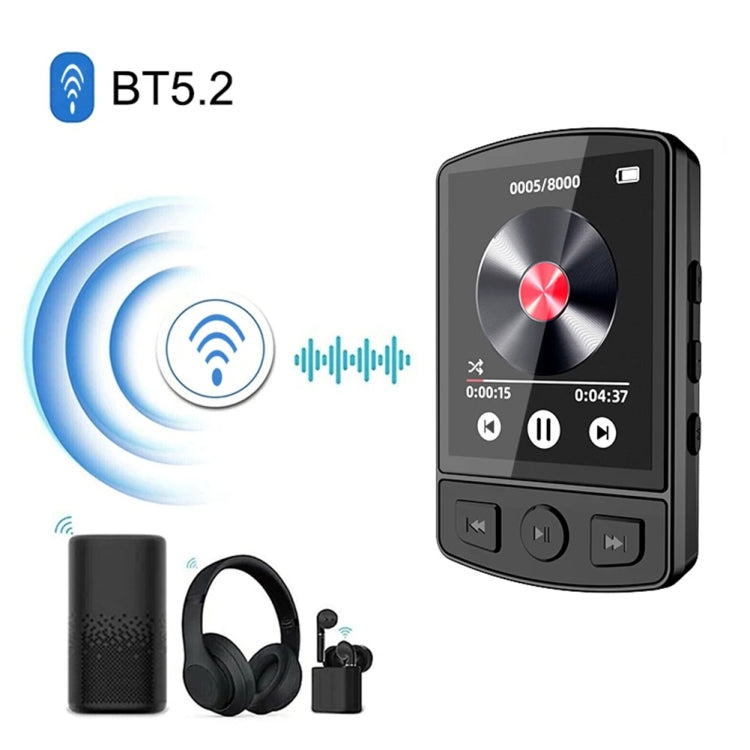 32GB 1.8-Inch Color Screen Recording MP3/MP4 Sports Bluetooth Walkman With Back Clip - MP3 Player by buy2fix | Online Shopping UK | buy2fix