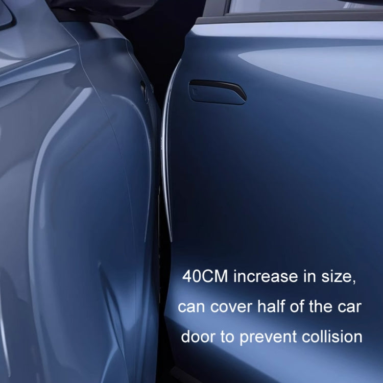 HAOCAI 40cm Car Door Anti-collision Strip Door Edge Bumper Protector, Color: 2pcs Black - Anti Collision Sticker by HAOCAI | Online Shopping UK | buy2fix