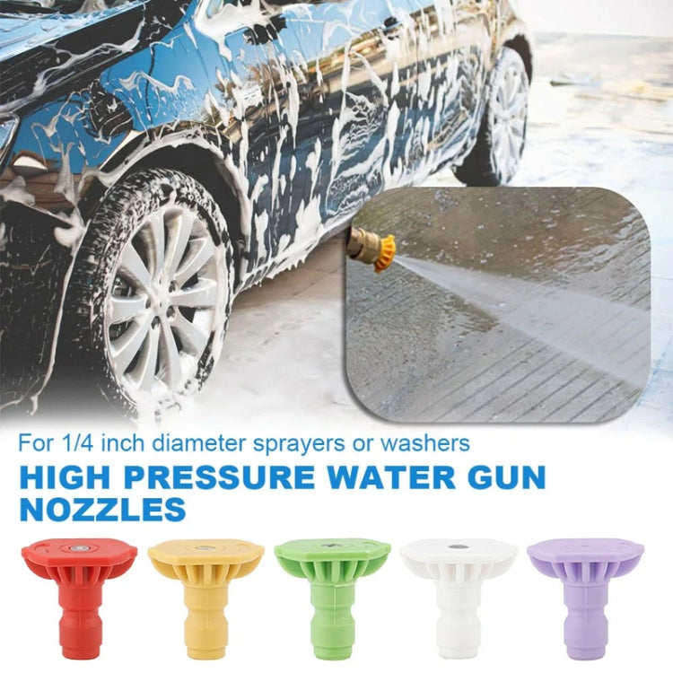 High-pressure Car Washer Nozzle Fan-shaped 1/4 Quick Plug Connector Water Rifle Parts, Specification: 0 Degree (1.6 Nozzle) - Car Washer & Accessories by buy2fix | Online Shopping UK | buy2fix